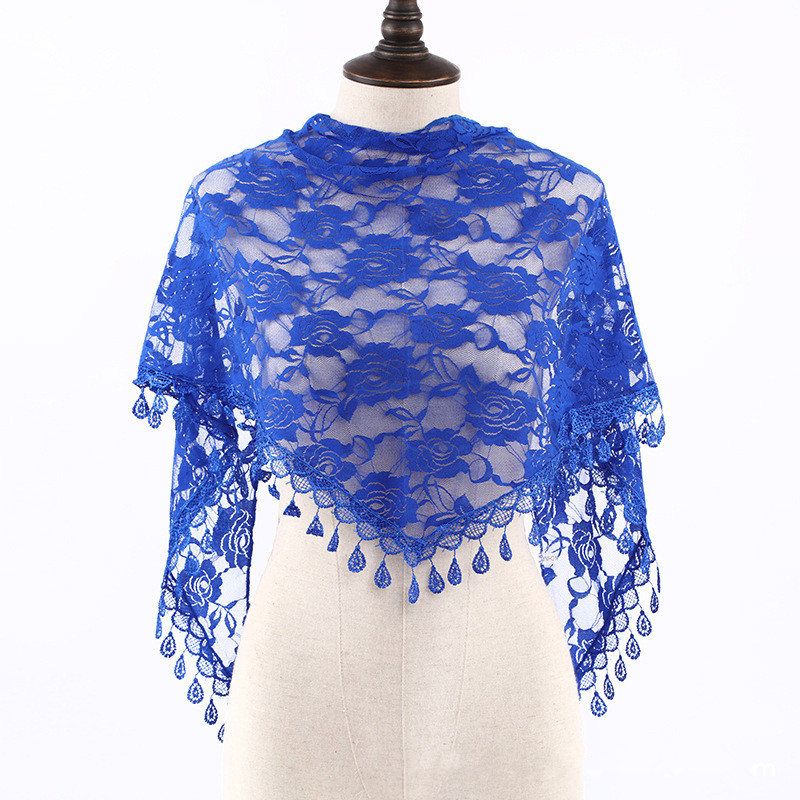 Embroidery Veil - Fashion Church Shawl Lace Veil Scarf