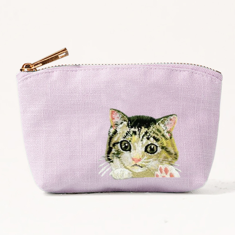 Embroidery Wallet - 2026 new cute cat dog embroidery
