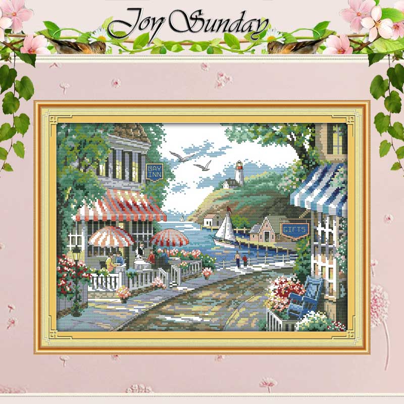 Embroidery X Pattern - The Seaside Cafe Patterns Counted Cross