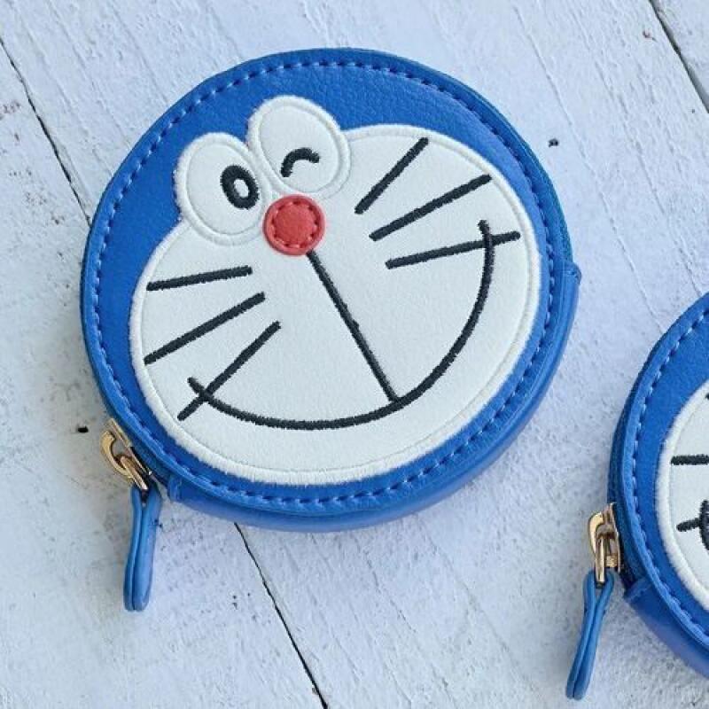 Embroidery Wallet - Doraemon Dorami Pu Embroidery Blink Mini