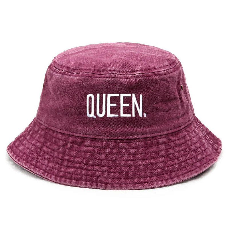 Embroidery Hat Machine - Customize Queen Washed Vintage Bucket Hat
