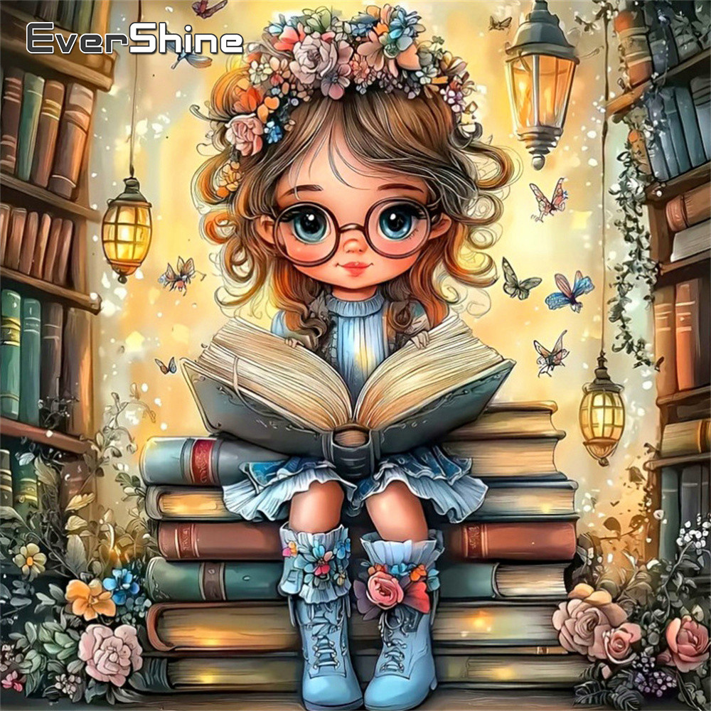 Embroidery X Pattern - Evershine Printed Cross Stitch Kit Portrait