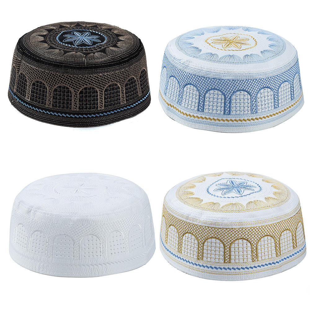 Embroidery Hat Machine - 2024 Embroidered Hui Islamic Male Hat