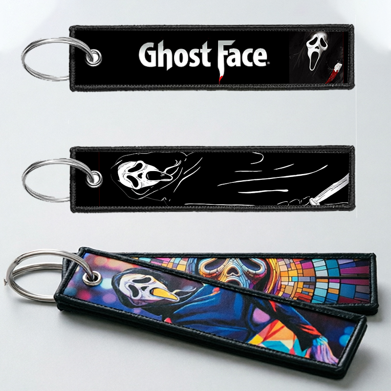 Embroidery Hoop - GHOST FACE Key Chain for Men