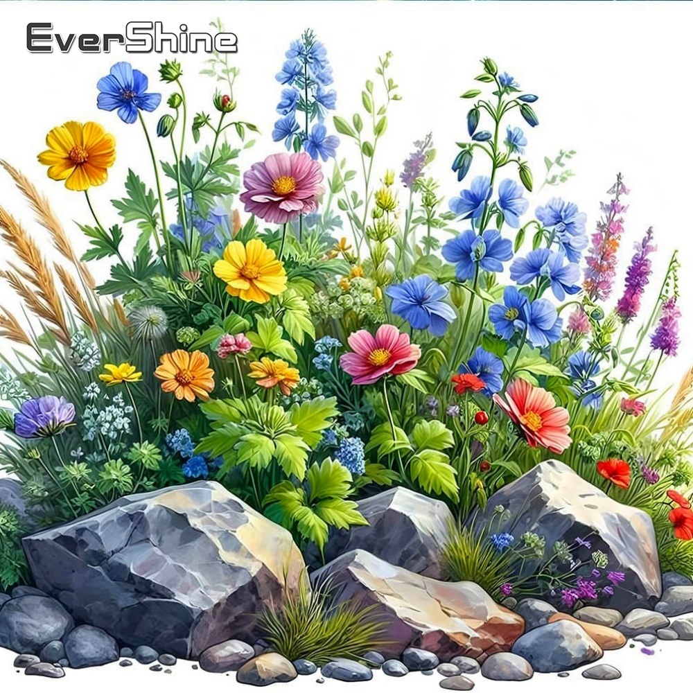 Embroidery Daisy Flower - Evershine Flower Diamond Embroidery Daisy Full