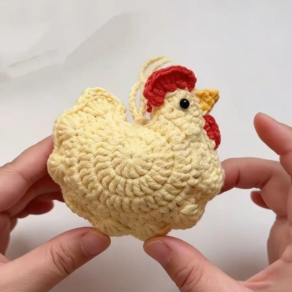 Embroidery Wallet - Soft Cartoon Chicken Coin Purse Crochet