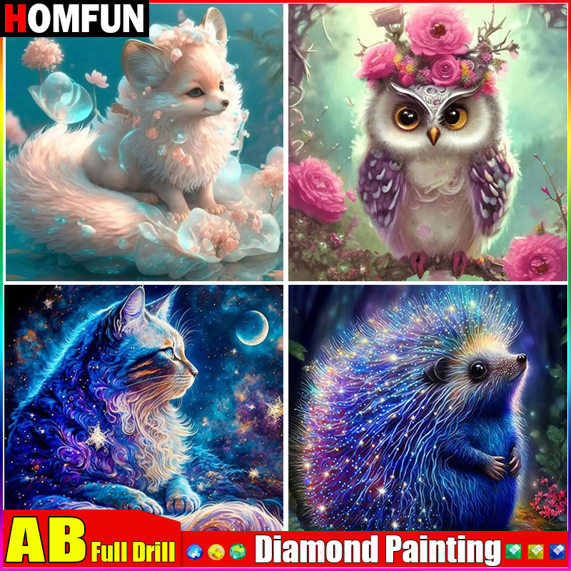 Embroidery X Pattern - HOMFUN AB Full Diamond Embroidery 