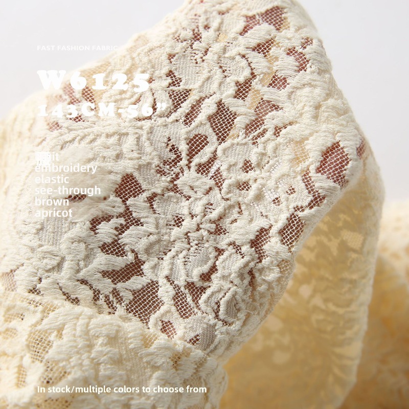 Paisley Embroidery Elasticity  - Embroidery Veil 评论和价格