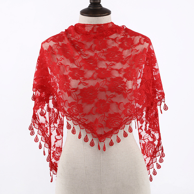 Fashion Church Shawl Lace Veil - Embroidery Veil 评论和价格