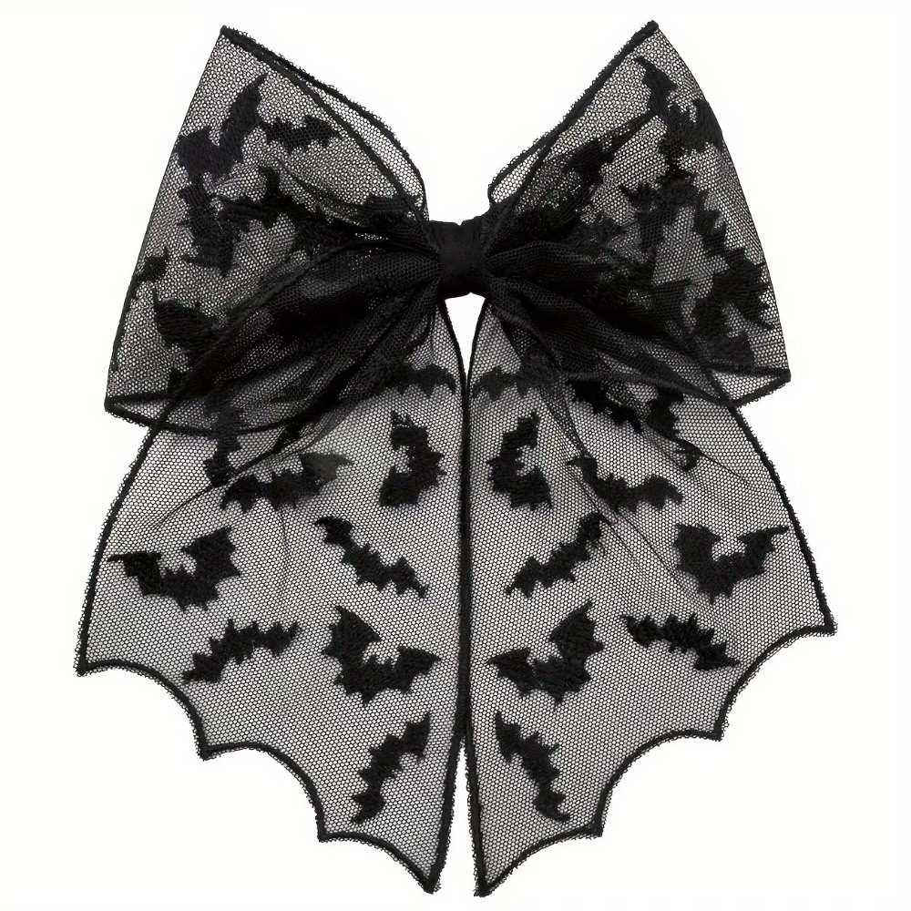 Lace Tulle Veil Hair Clips Bat - Embroidery Veil 评论和价格