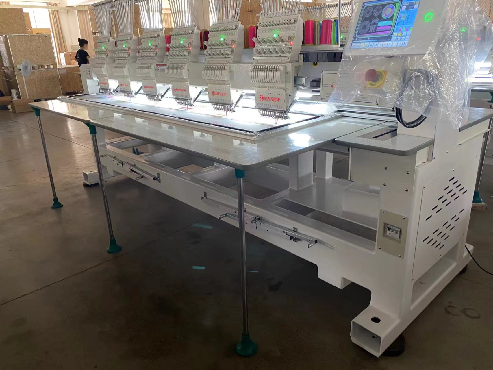 MFGS 1506 15  s 6 Head Automat - Embroidery Hat Machine 评论和价格