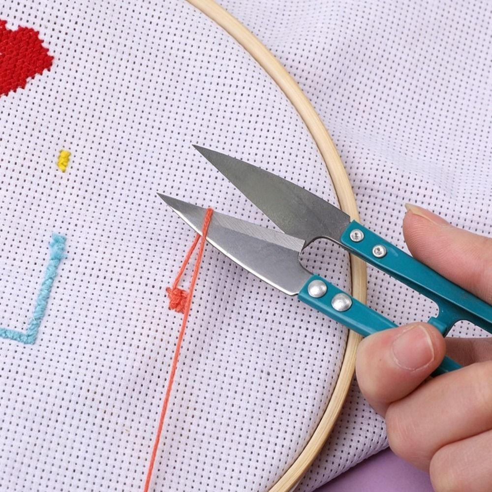 New U-shaped Sewing Shears Met - Embroidery Scissors Small 评论和价格
