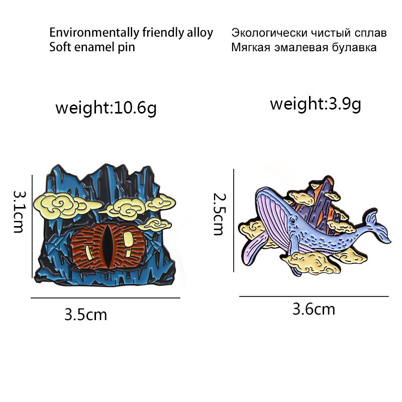 Cartoon Peak Devil's eye and W - Embroidery Fish 评论和价格