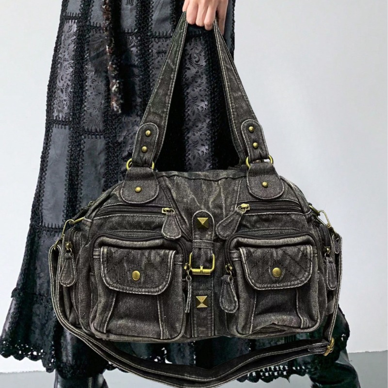 Fashionable Denim Tote Bag for - Embroidery Class 评论和价格