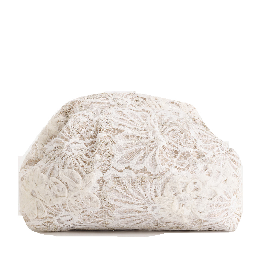 Lace Clouds Clutch Bag,Floral  - Embroidery Bali 评论和价格