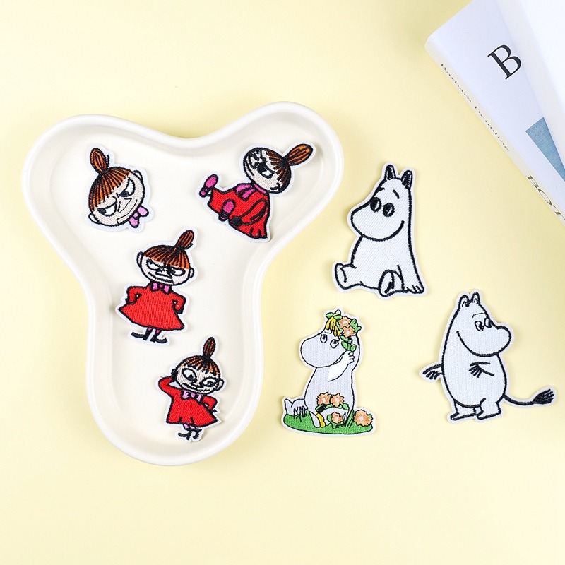 Moomin Cute Cartoon Embroidere - Embroidery Patches 评论和价格