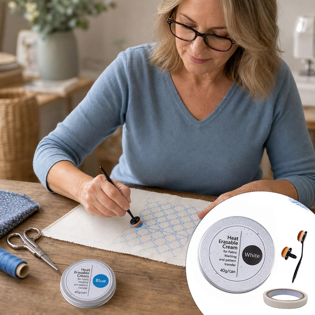 Heat Erasable Fabric Marking C - Embroidery Cream 评论和价格
