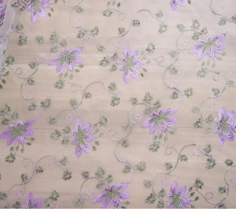 Exquisite flower embroidery La - Embroidery Veil 评论和价格