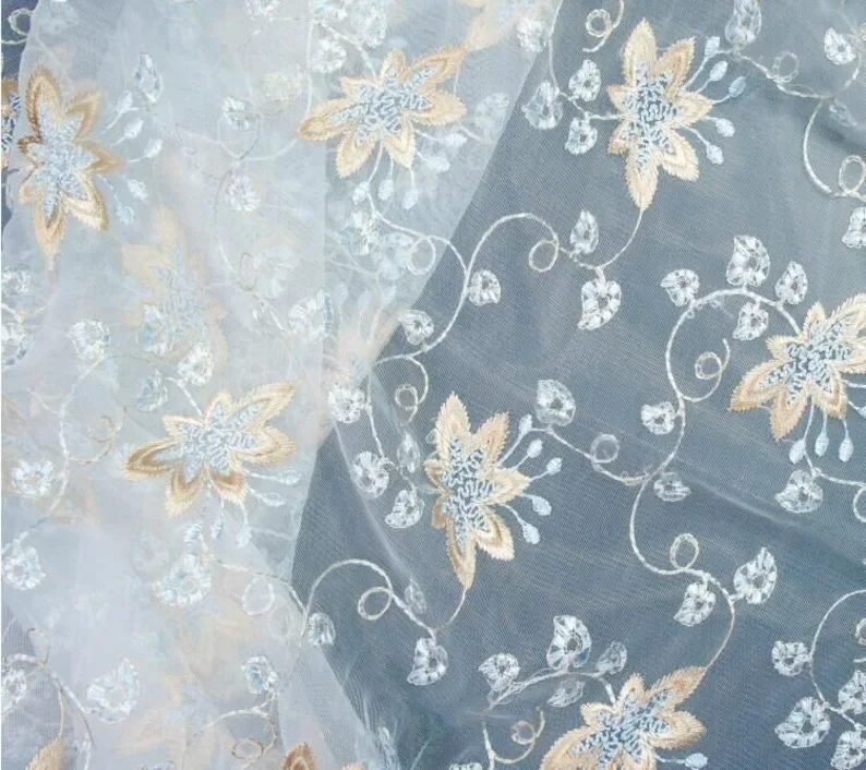 Exquisite flower embroidery La - Embroidery Veil 评论和价格