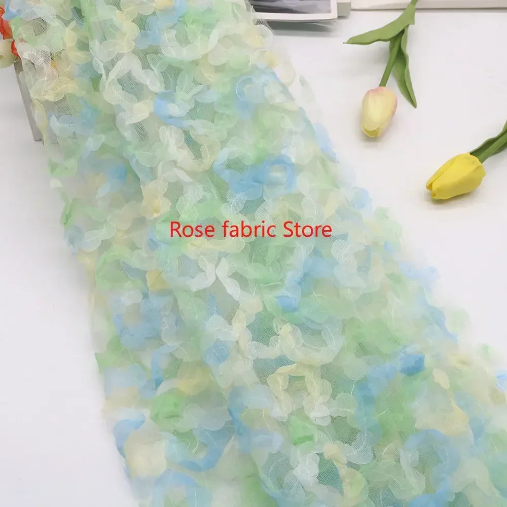 Gradient chiffon rose crochet  - Embroidery Veil 评论和价格