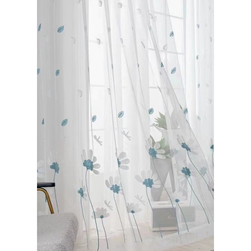 Simple Modern Pastoral Style E - Embroidery Daisy Flower 评论和价格