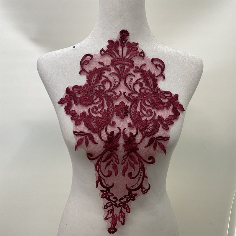 Multi Color Exquisite Embroide - Embroidery Veil 评论和价格