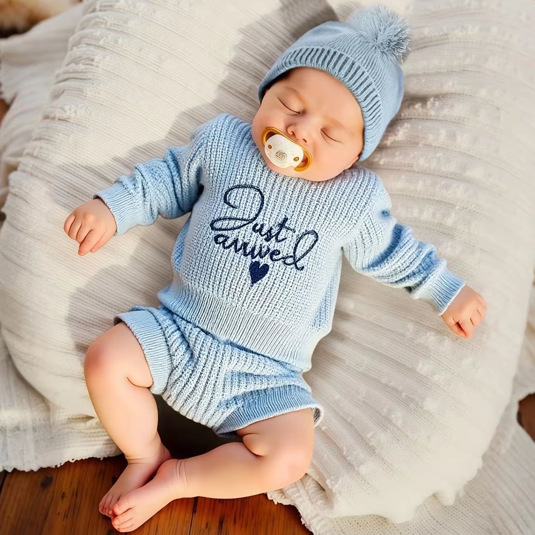 3pcs Set Knitted Newborn Boy G - Embroidery World 评论和价格