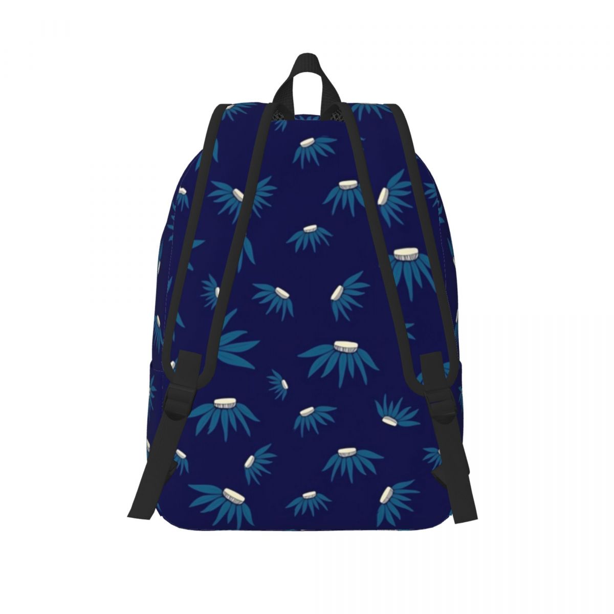 Blue Daisy Floral Backpack Flo - Embroidery Daisy Flower 评论和价格