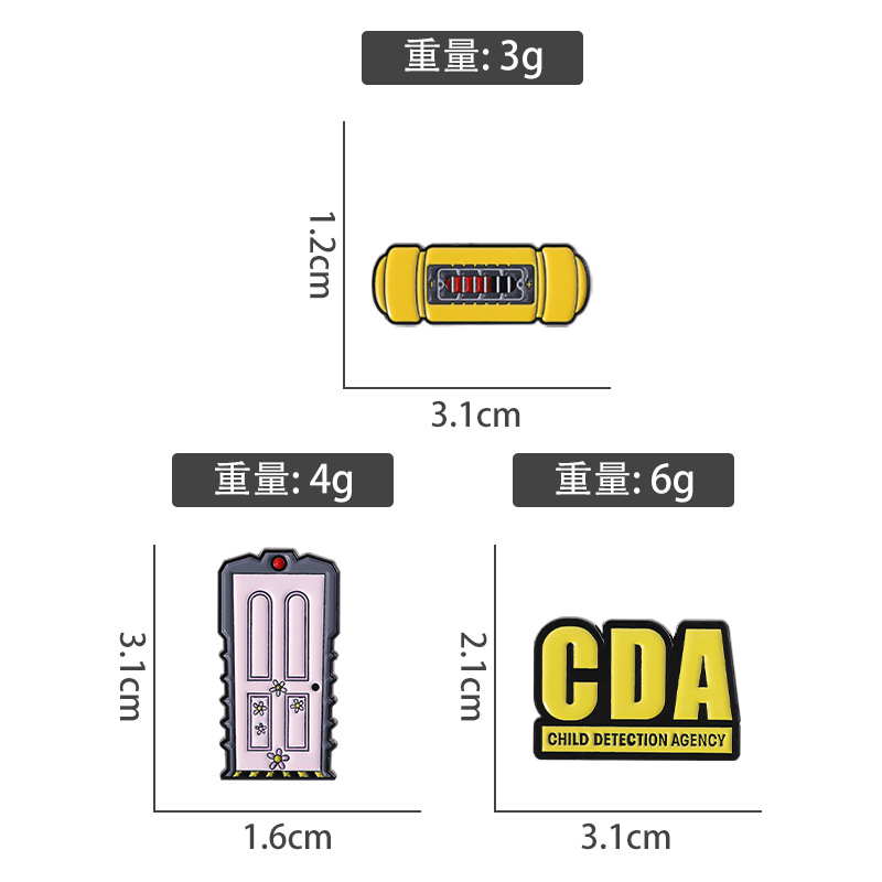 Cartoon letter series metal br - Embroidery Initials 评论和价格
