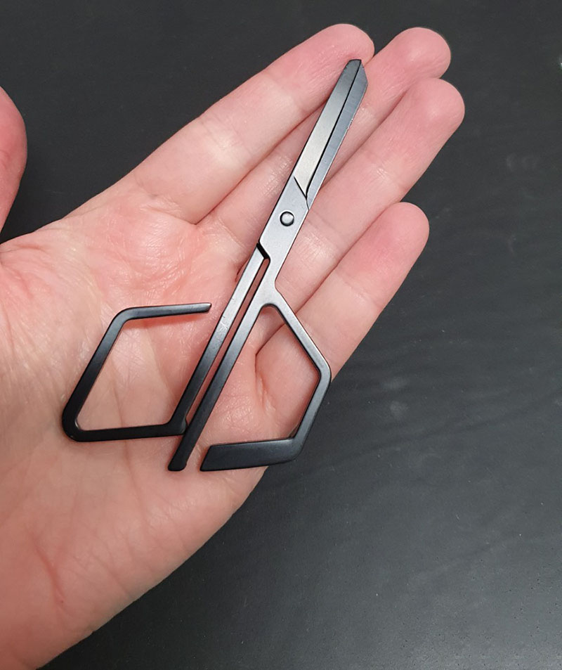 1Pcs Black Silver Irregular Sc - Embroidery Scissors Small 评论和价格