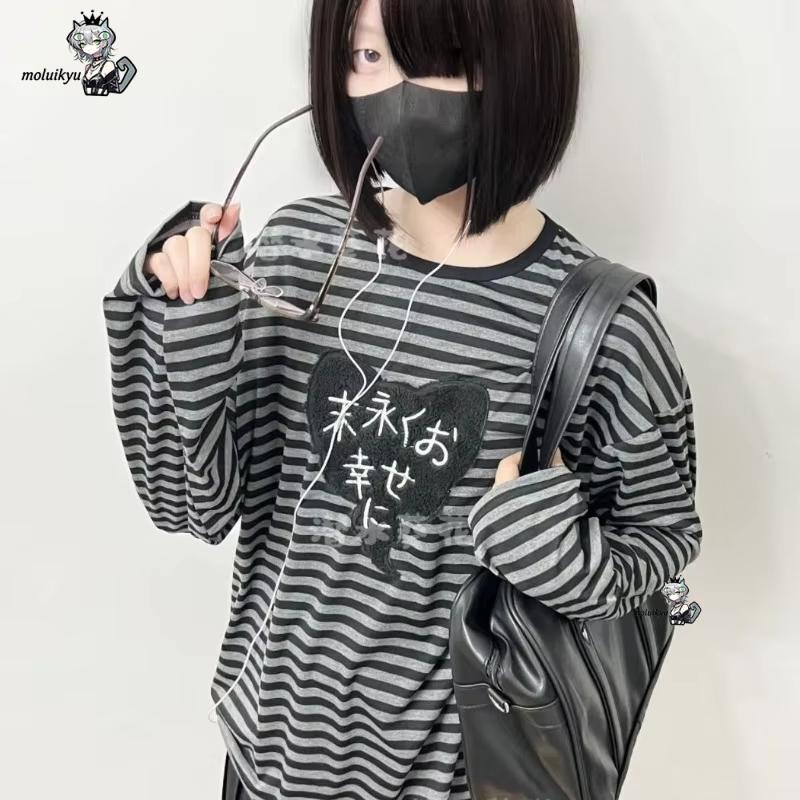 Y2K American Punk Vintage O Ne - Embroidery Blouse 评论和价格