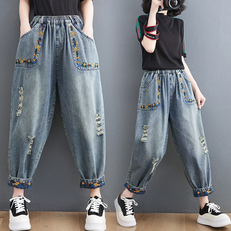 Summer New Sle Artistic Retro  - Embroidery Artist 评论和价格