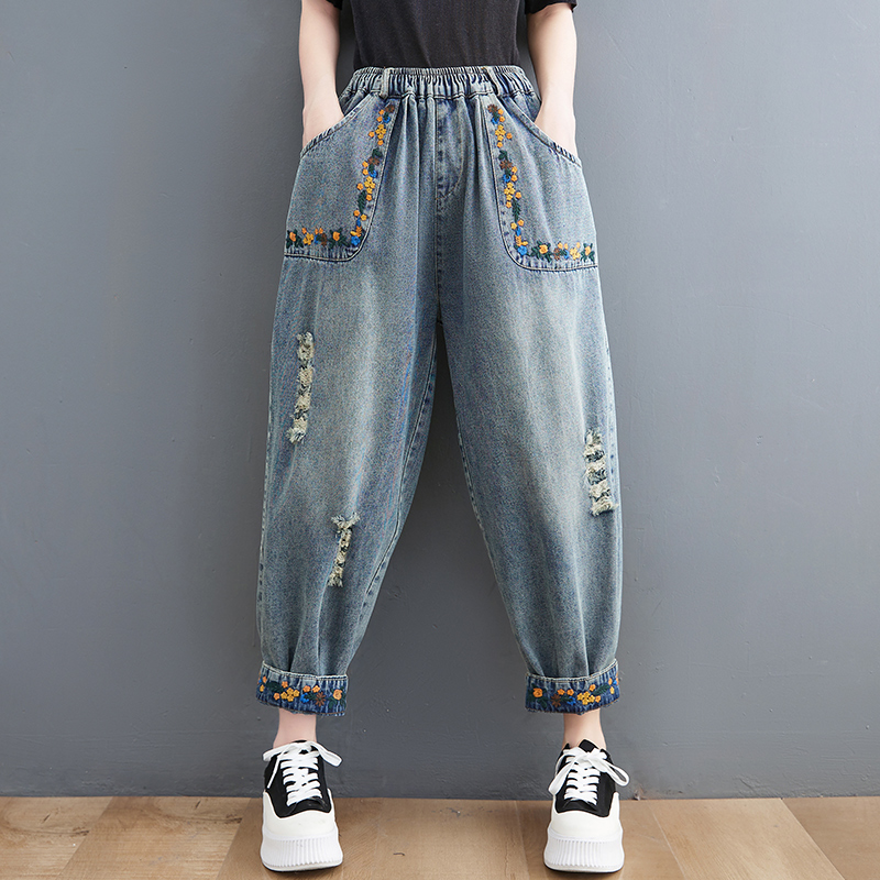 Summer New Sle Artistic Retro  - Embroidery Artist 评论和价格