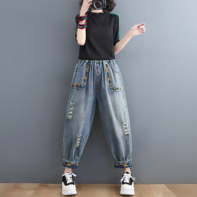 Summer New Sle Artistic Retro  - Embroidery Artist 评论和价格