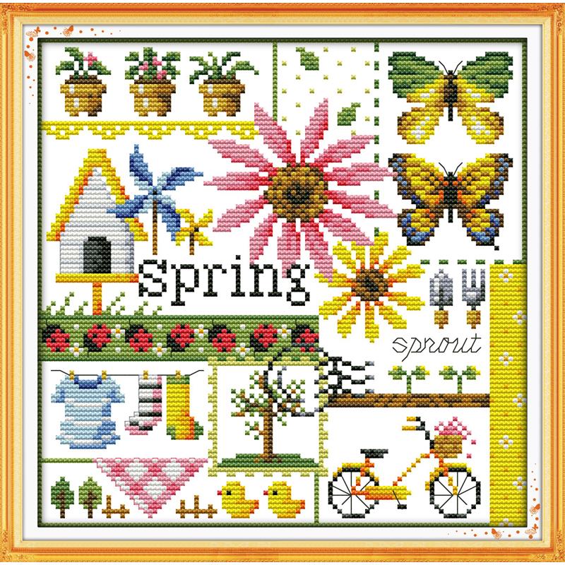 Four Seasons Pattern Spring Su - Embroidery X Pattern 评论和价格