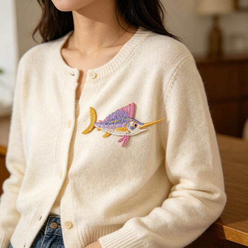 Dolphin Jellyfish Summer Sea F - Embroidery Fish 评论和价格