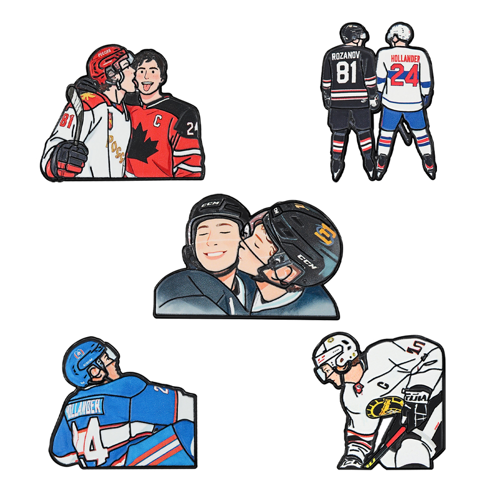 5pcs Heated Rivalry Cartoon ic - Embroidery Outfit 评论和价格
