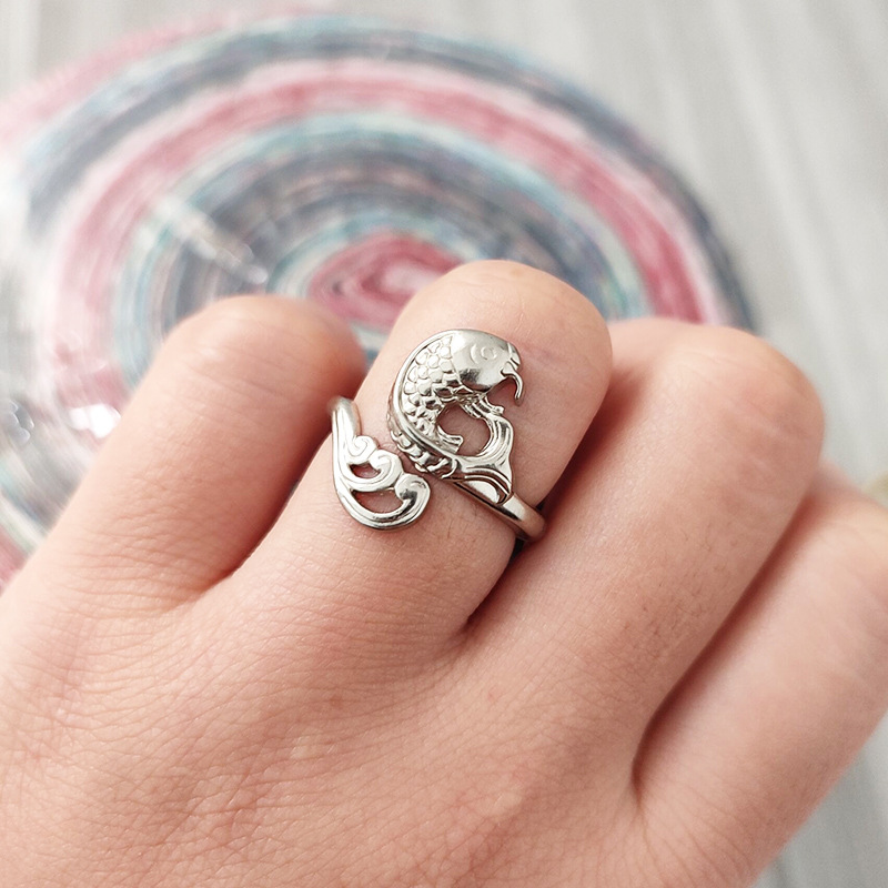Ring Knitting Loop Crochet Too - Embroidery Fish 评论和价格