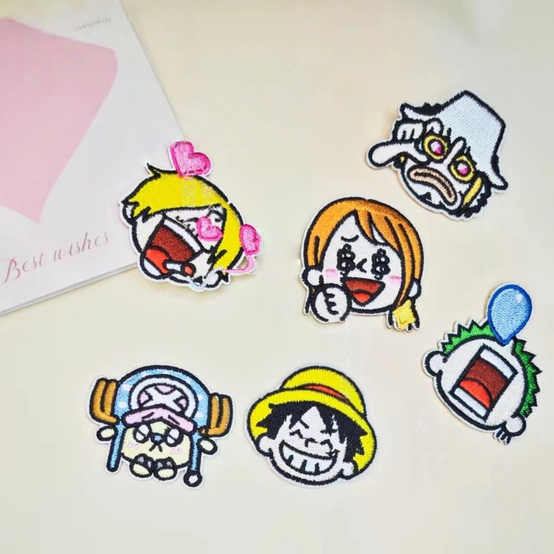 One Piece Straw Hat Crew Anime - Embroidery Patches 评论和价格