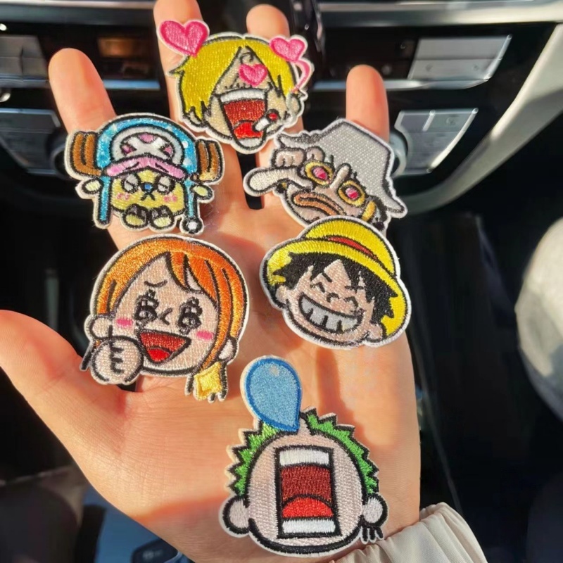 One Piece Straw Hat Crew Anime - Embroidery Patches 评论和价格
