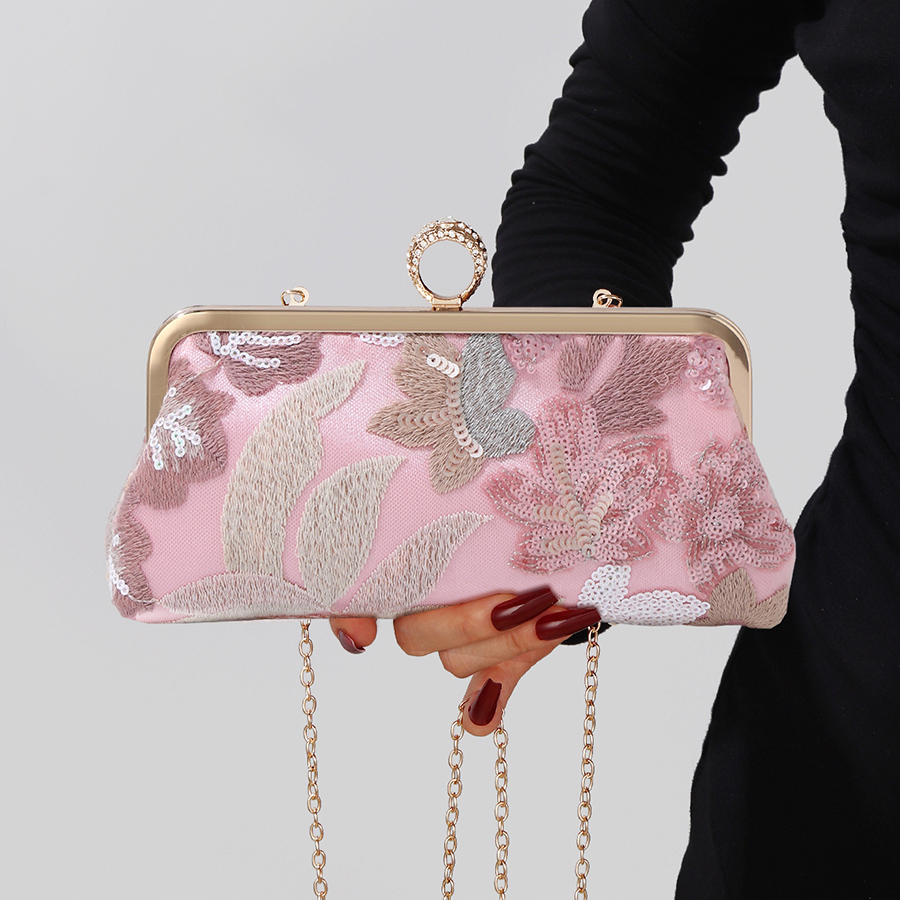 Sequins Embroidery Clutch Bag  - Embroidery Bali 评论和价格