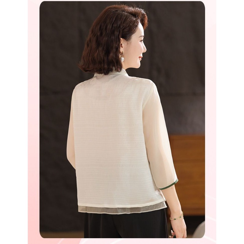 Women's Cream White Chinese St - Embroidery Cream 评论和价格