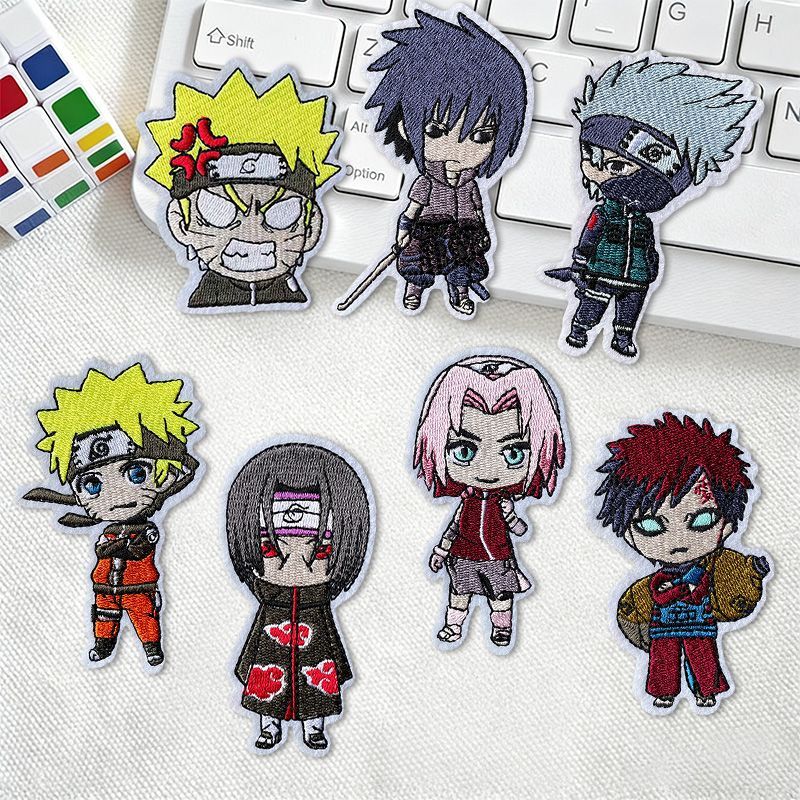 Naruto fashion fabric patch, c - Embroidery Patches 评论和价格