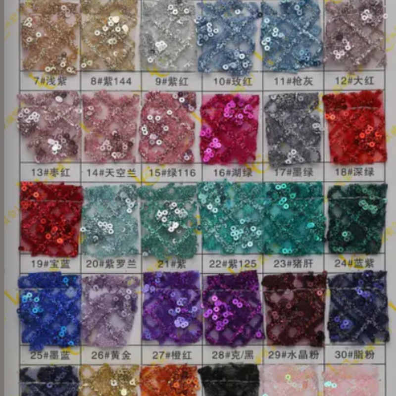 2026 Blue Hot Sale Fadhion Des - Embroidery Net Fabric 评论和价格