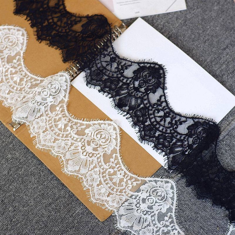 15CM Wide, New Wave Edge Bone  - Embroidery Veil 评论和价格