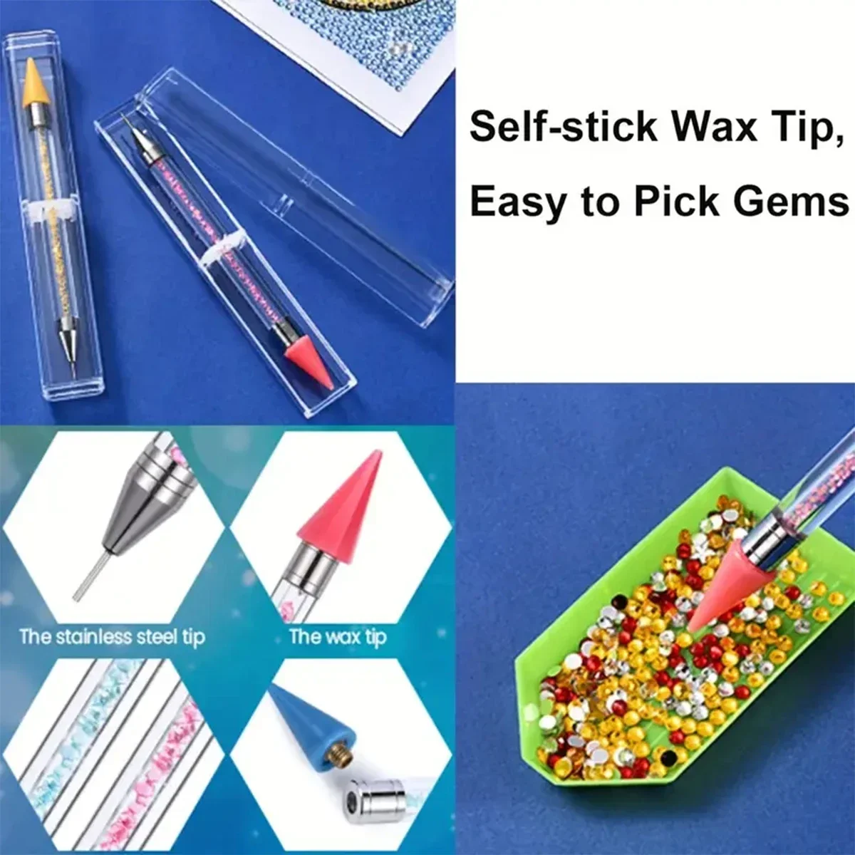 Waxless Diamond Painting Tool, - Embroidery Cream 评论和价格