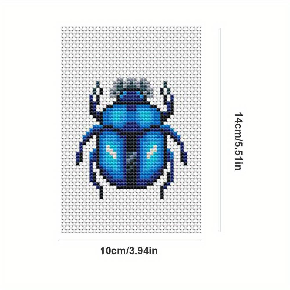 8Pcs Insect Cross Stitch Embro - Embroidery X Pattern 评论和价格