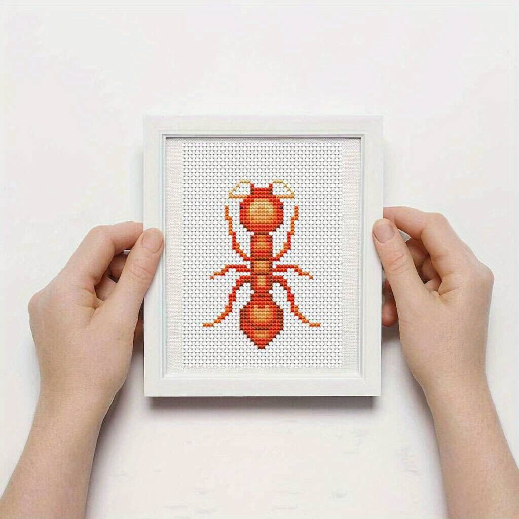 8Pcs Insect Cross Stitch Embro - Embroidery X Pattern 评论和价格
