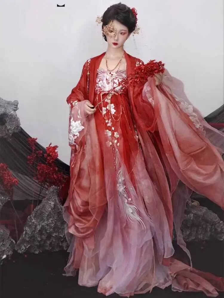 Women In Hanfu Heavy Embroider - Embroidery Set 评论和价格