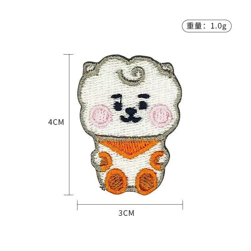 BT21 cartoon cute embroidered  - Embroidery Patches 评论和价格